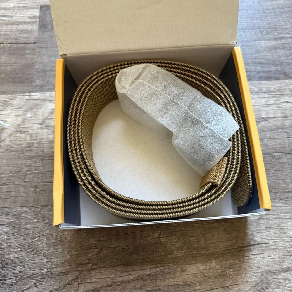 (BOGO 75% Off)  Baluma Tactical Nylon Web Belt Tan Coyote Brown Matte Black